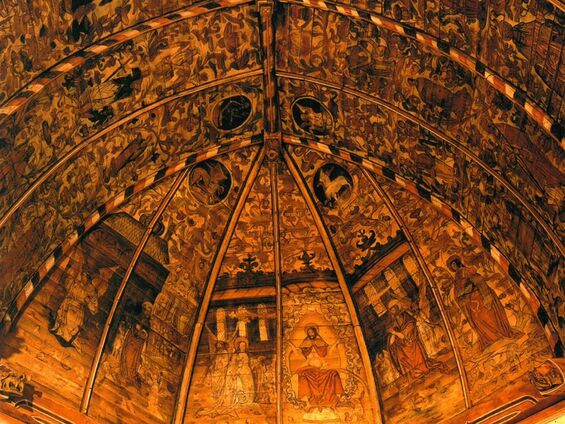 Le plafond de l'église Saint Martin